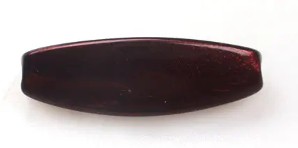 Cuenta plastica triangular 8x28mm vino tinto x lb