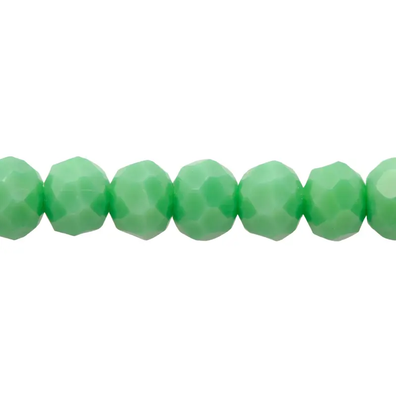 Murano rondela facetada 4mm turquesa 74 x 124unds