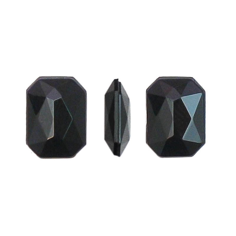 Acrilico K1012 octagon con cono 6x8mm jet 1 x und