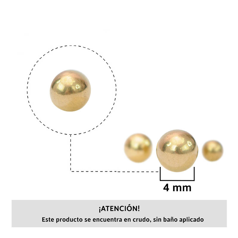 Balin macizo 4mm/R x 100unds