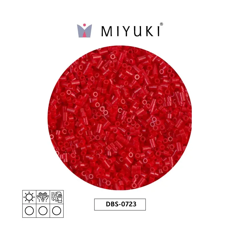 Miyuki delica 15/0 DBS0723 opaco oscuro rojo x 50g