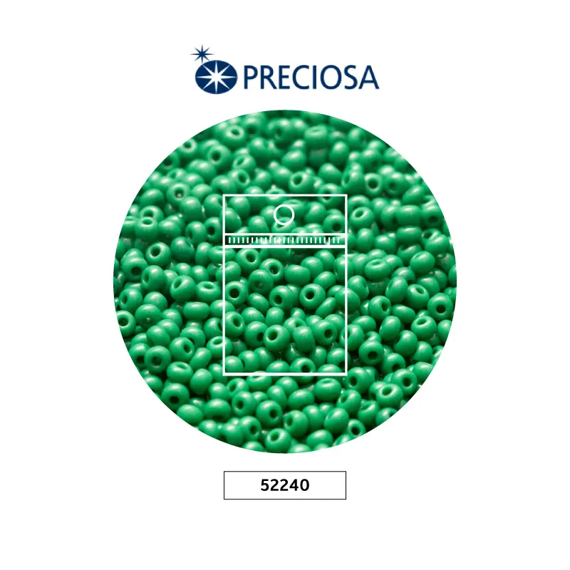 Mostacilla checa preciosa 10/0 2mm 52240 OP verdex50g