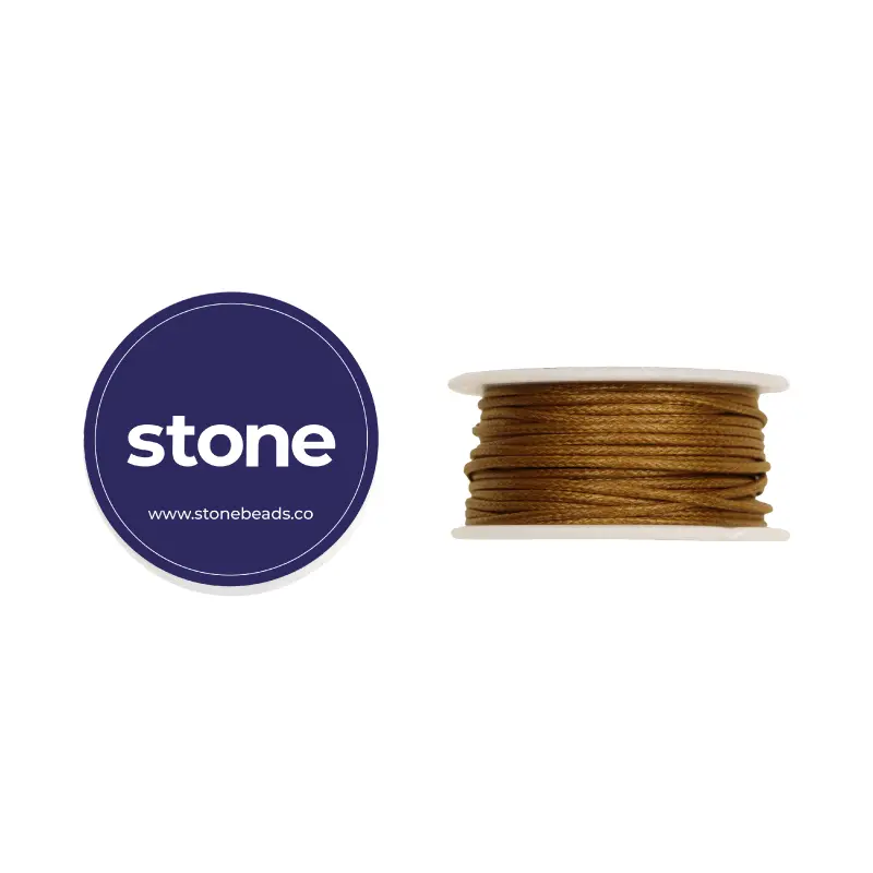 Cordon vibora 1mm 125 cafe claro x rollo 8m