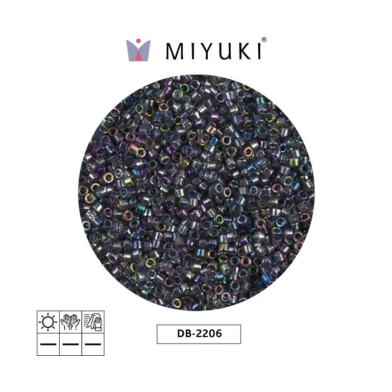 Miyuki delica 11/0 DB2206 magic azul x 50g