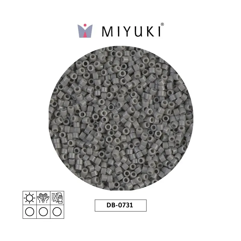 Miyuki delica 11/0 DB0731 opaco gris x 50g