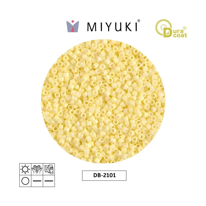 Miyuki delica 11/0 DB2101 opaco lemon ice x 50g