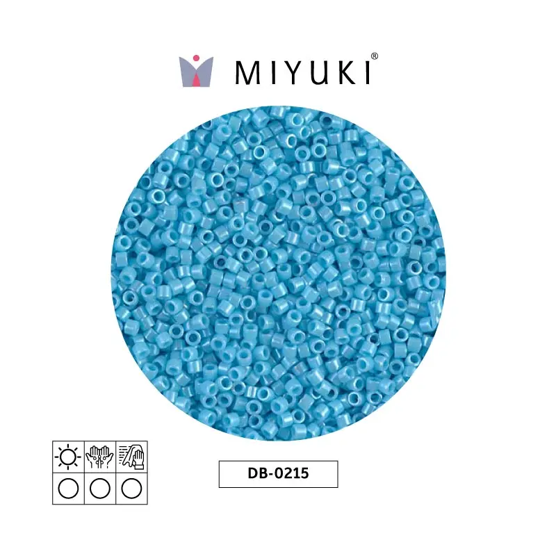 Miyuki delica 11/0 DB0215 opaco cielo azul lusterr x 50g