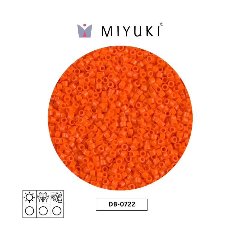 Miyuki delica 11/0 DB0722 opaco naranja x 50g