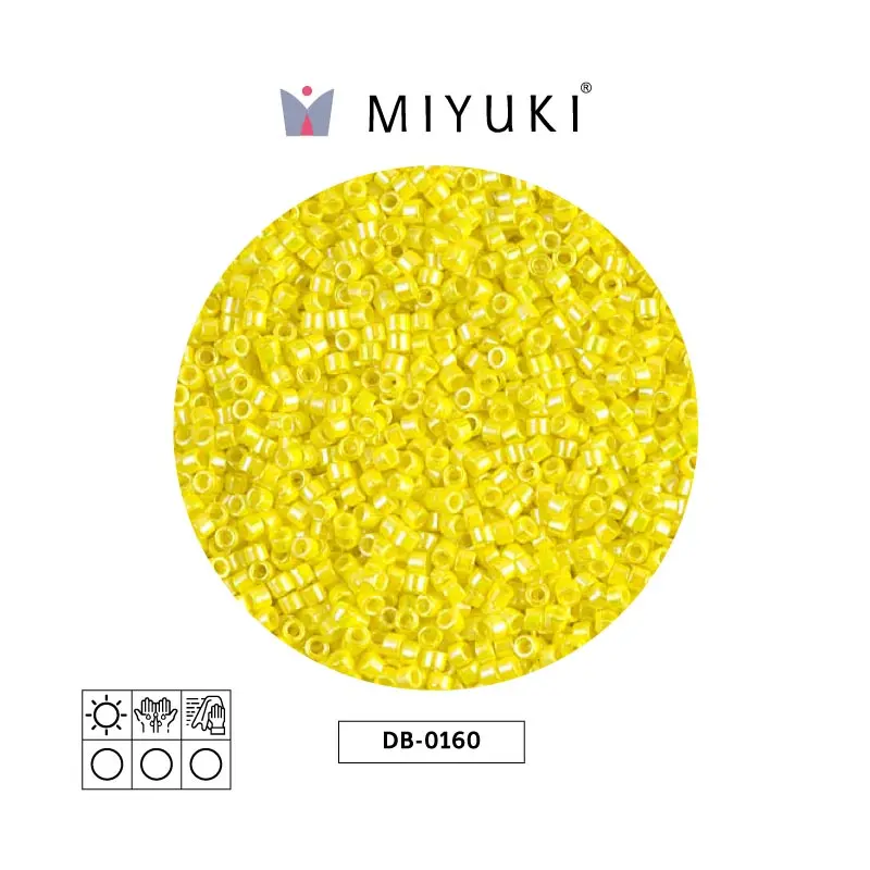 Miyuki delica 11/0 DB0160 opaco amarillo AB x 50g