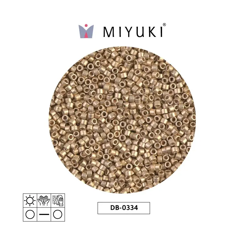 Miyuki delica 11/0 DB0334 matt metalizado oscuro yell x 50g