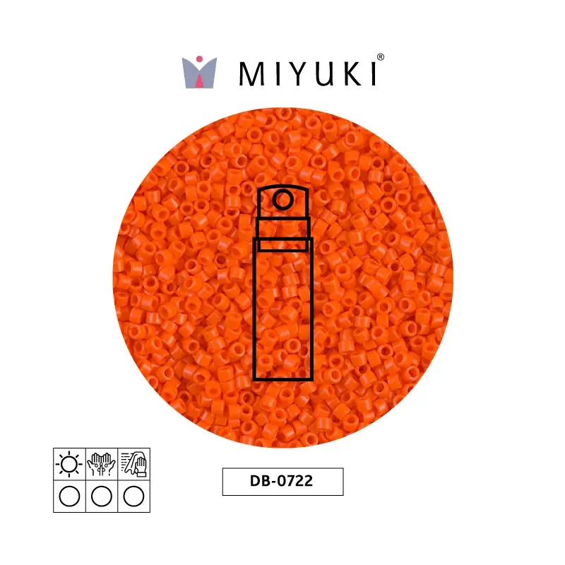 Miyuki delica 11/0 DB0722 opaco naranja x 10g