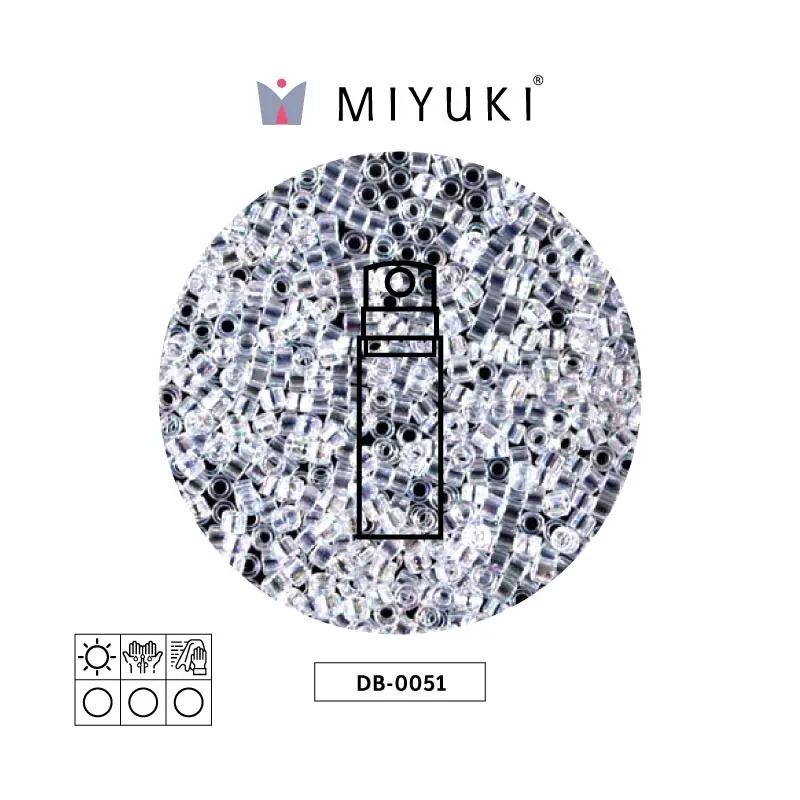 Miyuki delica 11/0 DB0051 crystal ab x 10g