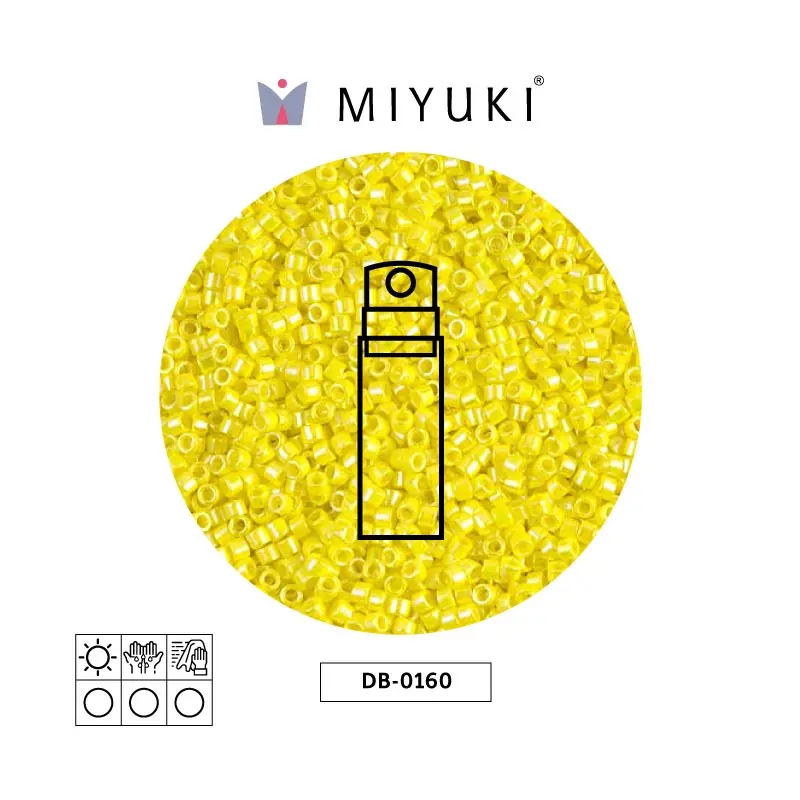Miyuki delica 11/0 DB0160 opaco amarillo AB x 10g