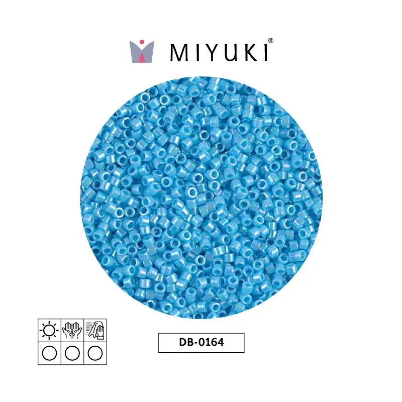 Miyuki delica 11/0 DB0164 opaco azul turquesa azul AB x 50g