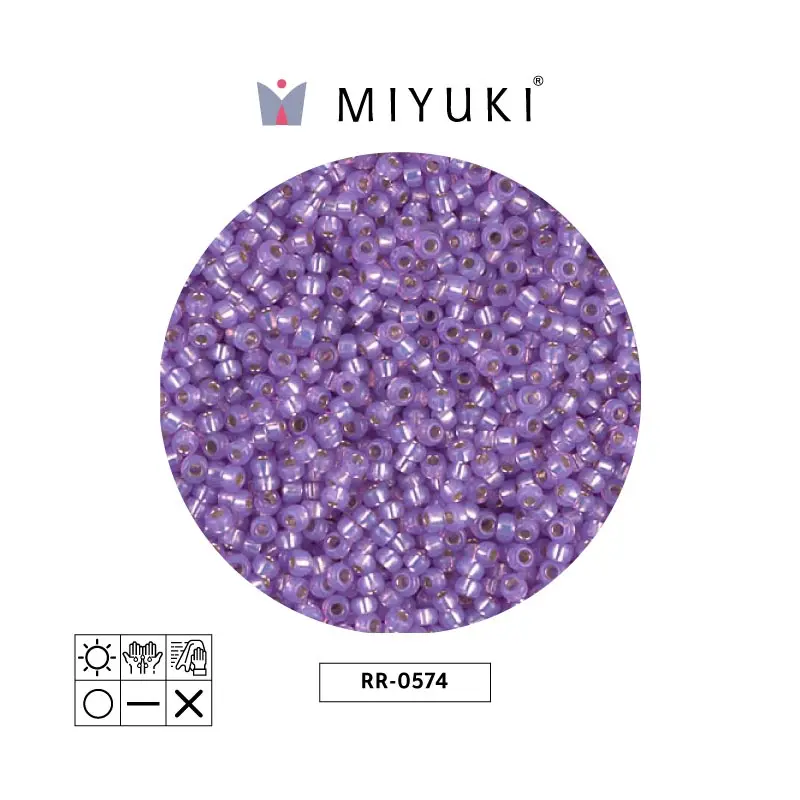 Mostacilla Miyuki rocalla 11/0 RR0574 morado alabaster x 250g