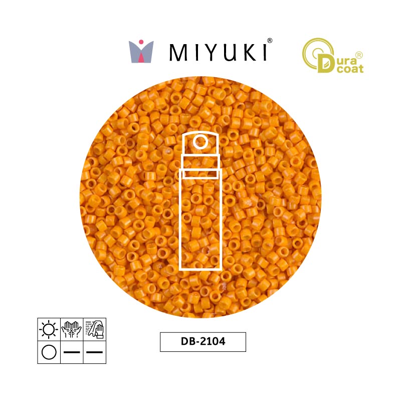 Miyuki delica 11/0 DB2104 opaco squash x 10g
