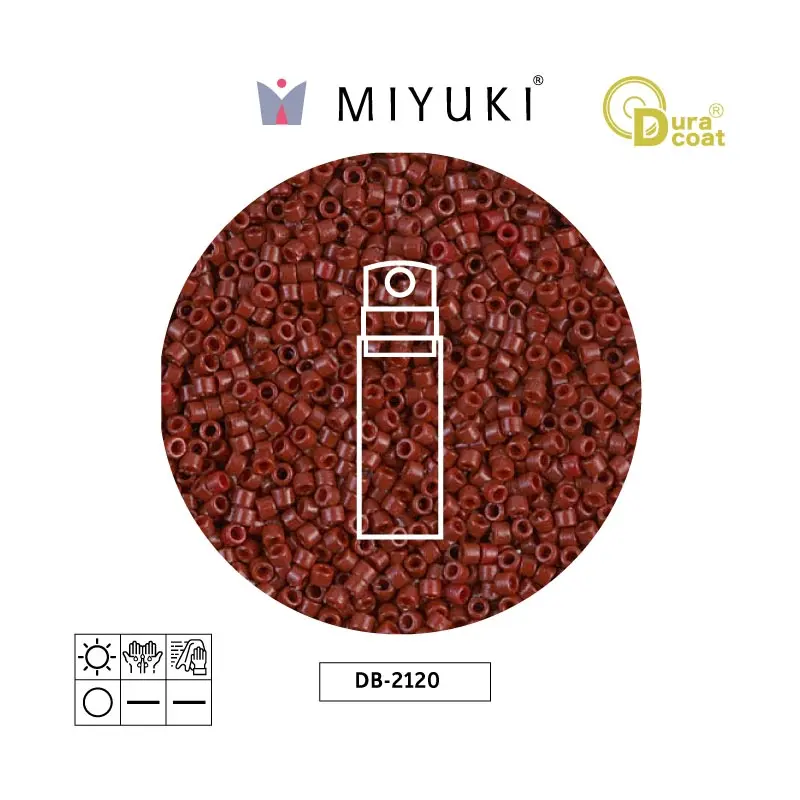 Miyuki delica 11/0 DB2120 opaco maroon x 10g