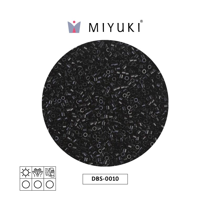 Miyuki delica 15/0 DBS0010 negro x 50g