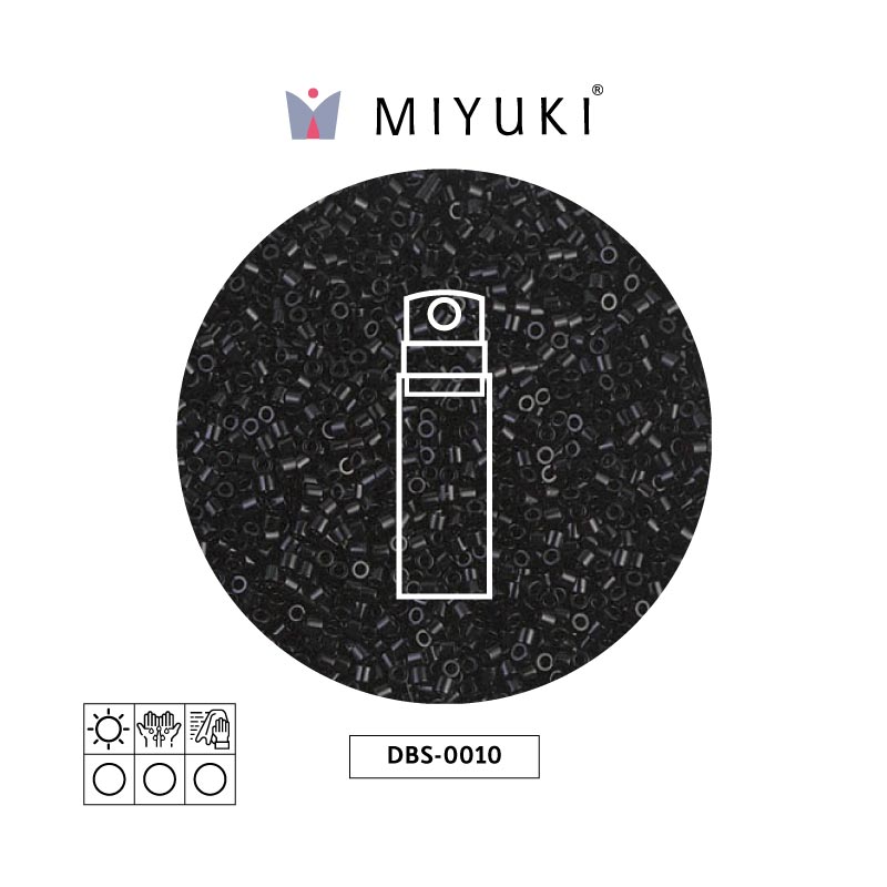 Miyuki delica 15/0 DBS0010 negro x 5g