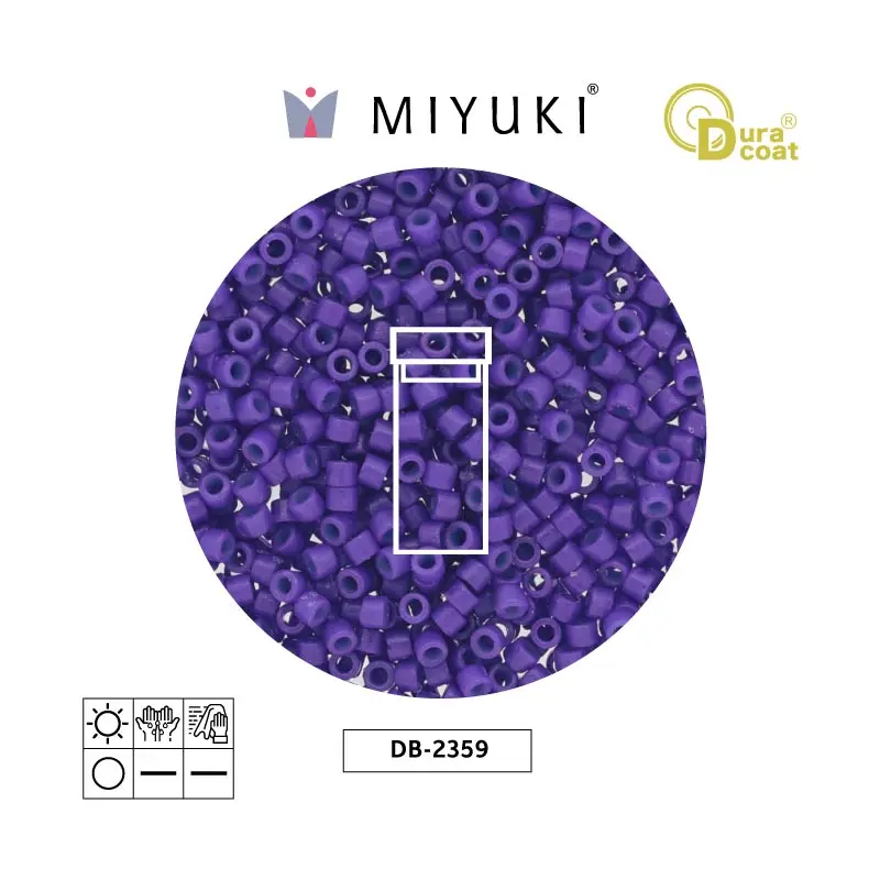 Miyuki delica 11/0 DB2359 durac opaco viol azul x 3g
