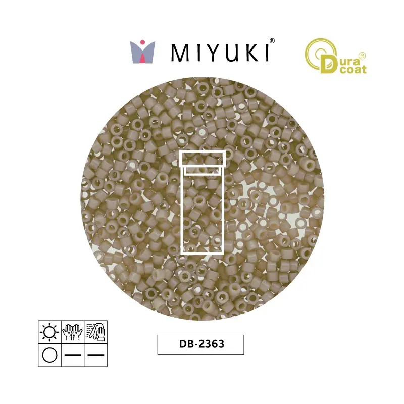 Miyuki delica 11/0 DB2363 duraco opaco ant blanco x 3g