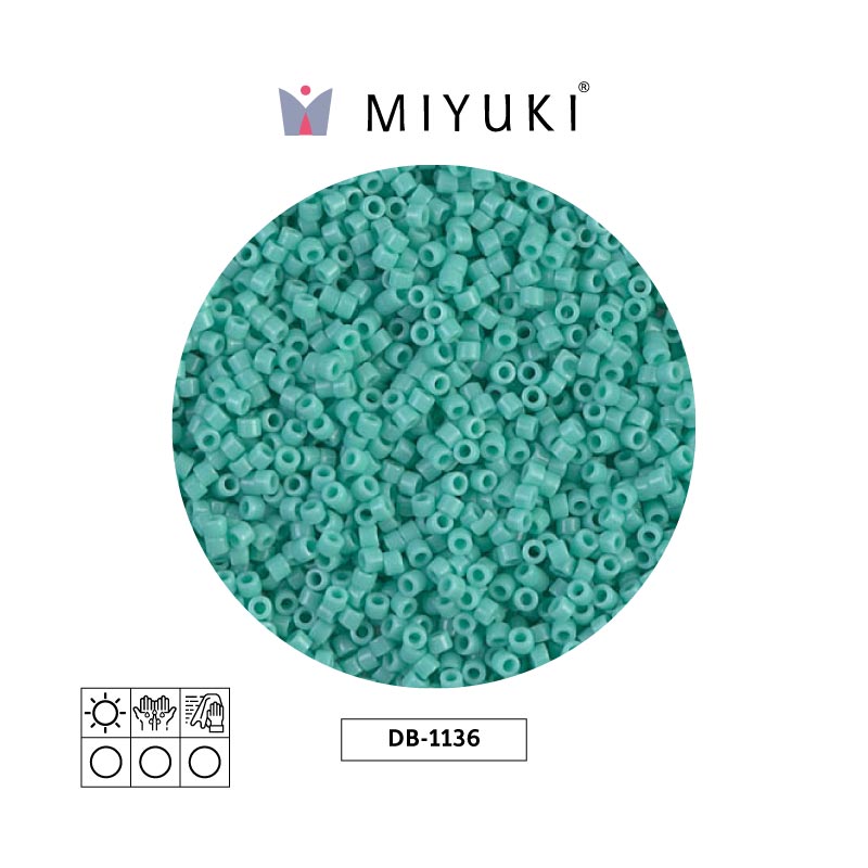 Miyuki delica 11/0 DB1136 opaco azul opal x 50g