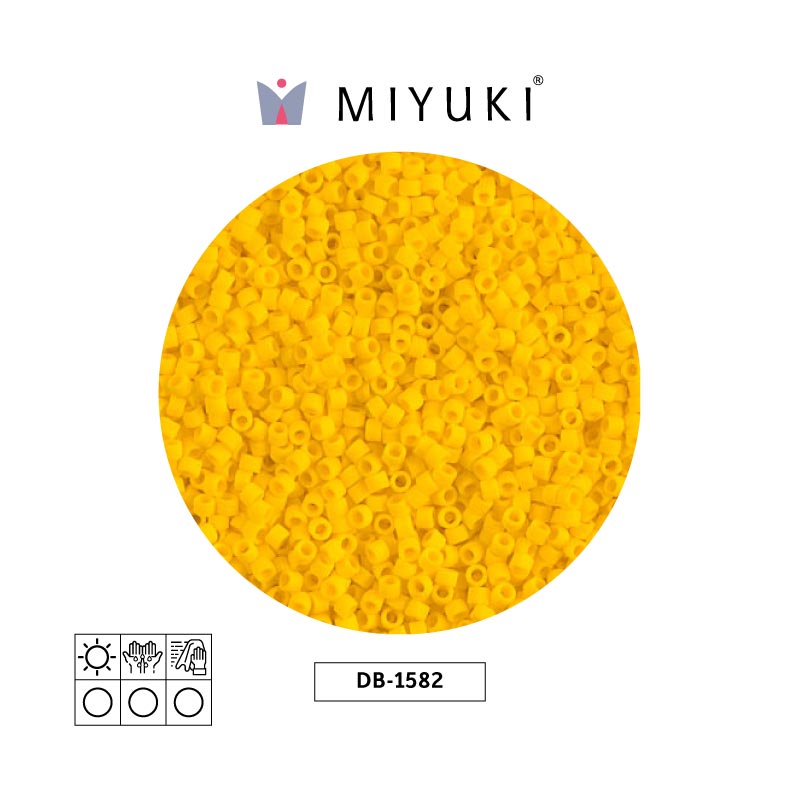Miyuki delica 11/0 DB1582 mate opaco canary x 50g