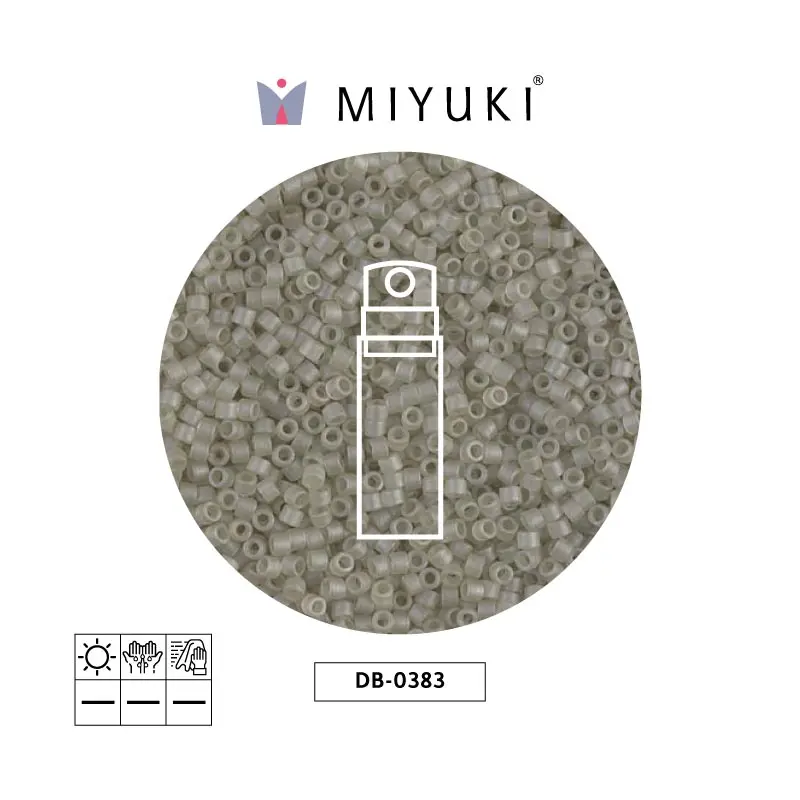 Miyuki delica 11/0 DB0383 mate transparente oyster x 10g