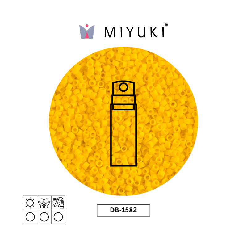 Miyuki delica 11/0 DB1582 mate opaco canary x 10g