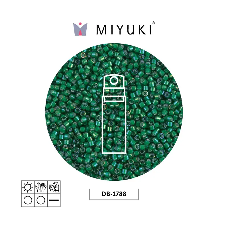 Miyuki delica 11/0 DB1788 verde AB x 10gr