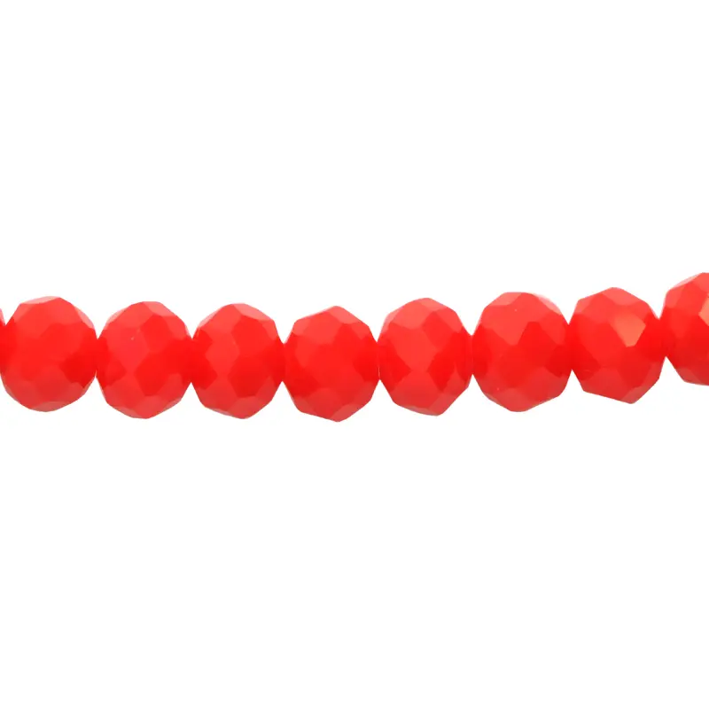 Murano rondela facetada 4mm coral 81 x 121unds