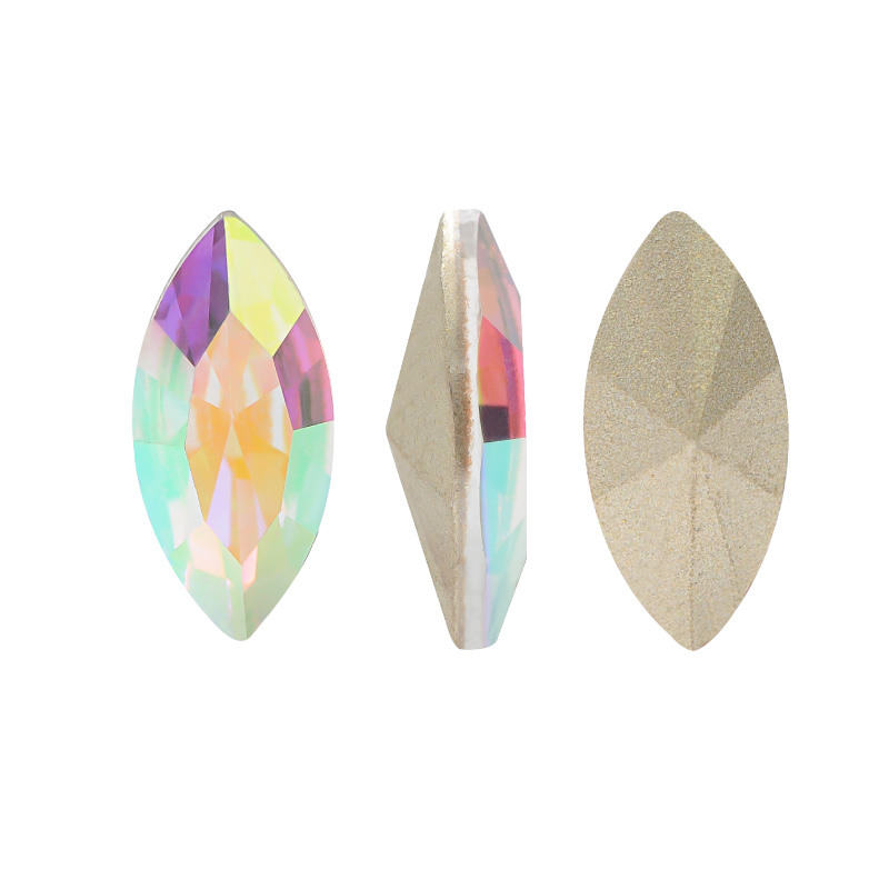 4228CH navette 4x8mm 001AB crystal x unidad