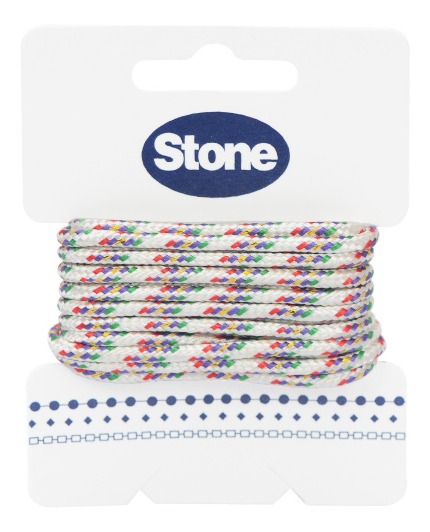 Cordon paracord 3mm blanco/mix #9 x 3m