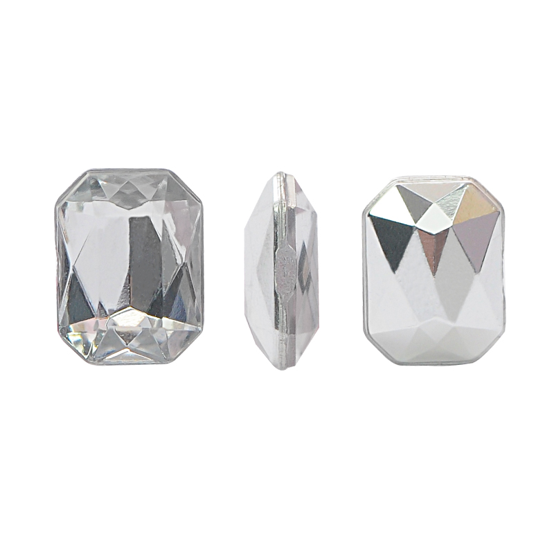 Acrilico K1012 octagon con cono 6x8mm crystal 2 x und