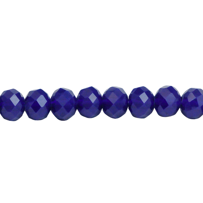 Murano rondela facetada 2mm azul solido 91 x aprox150unds