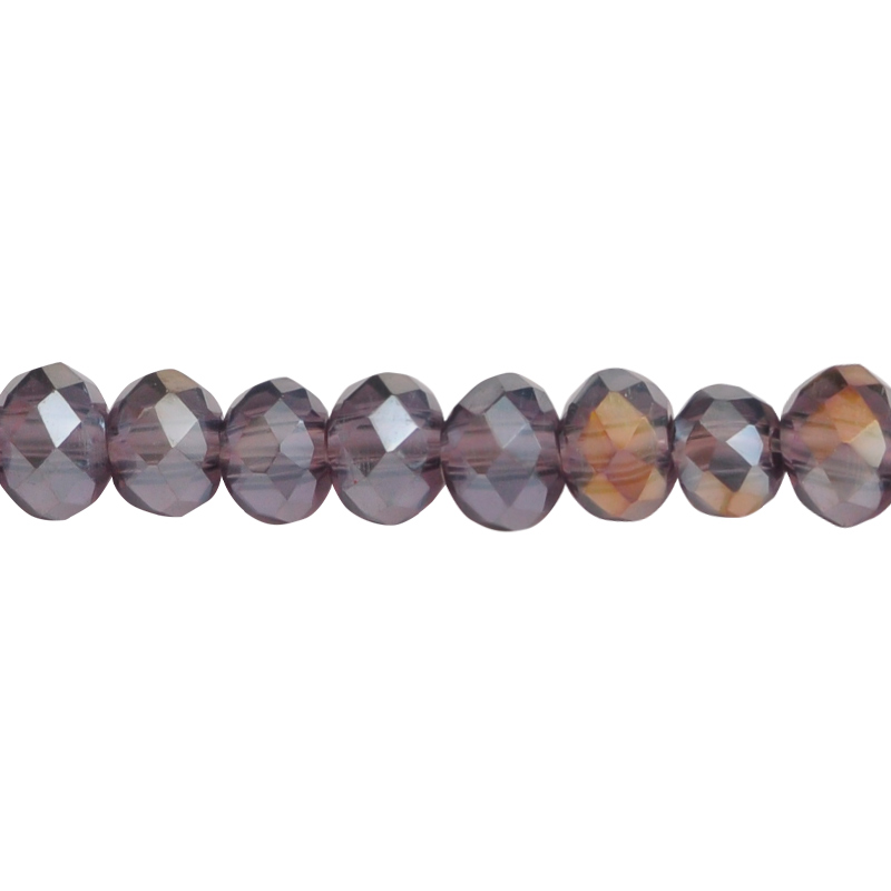 Murano rondela facetada 2mm violet 20AB x aprox 188unds
