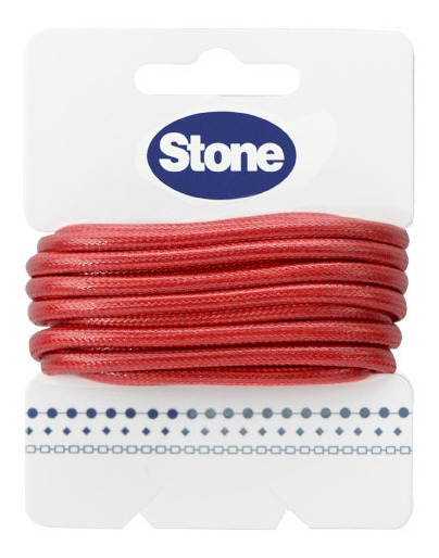 Cordon vibora 2mm rojo x 3m