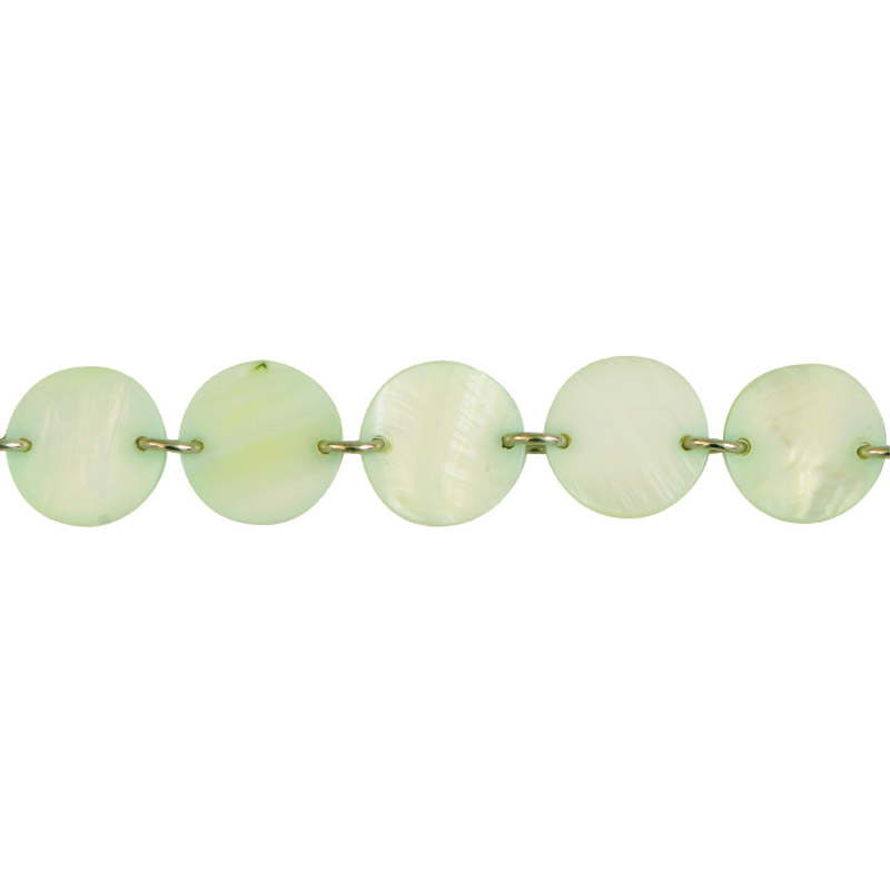 Sarta Madre perla RR 20x20mm S64 green apple