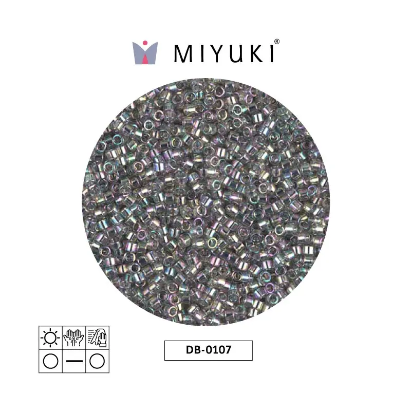 Miyuki delica 11/0 DB0107 tr goldlusterr gris x 50g