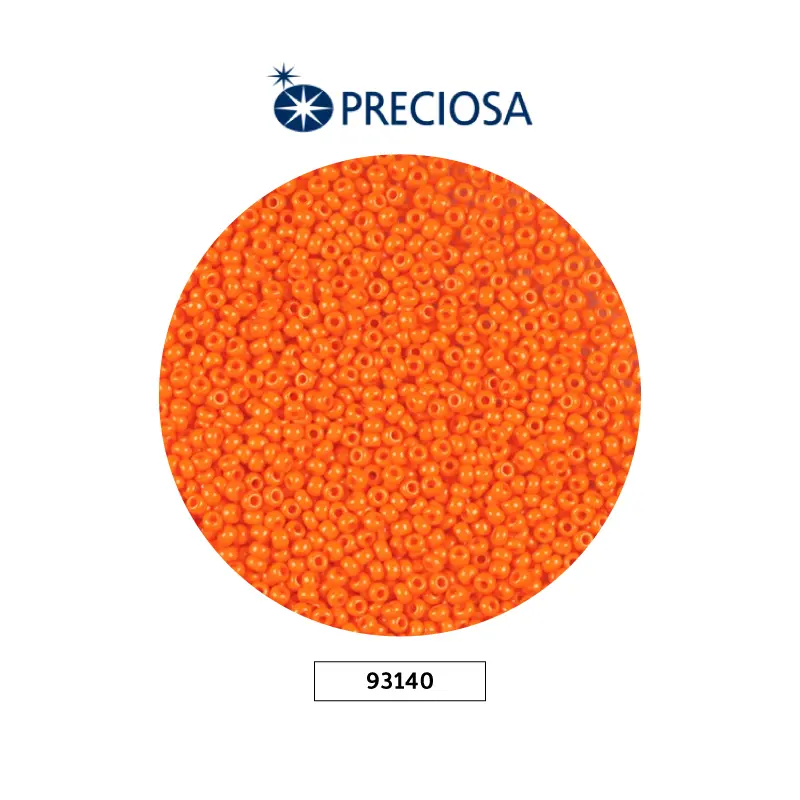 Mostacilla checa preciosa 2mm 93140 OP naranja x 500g