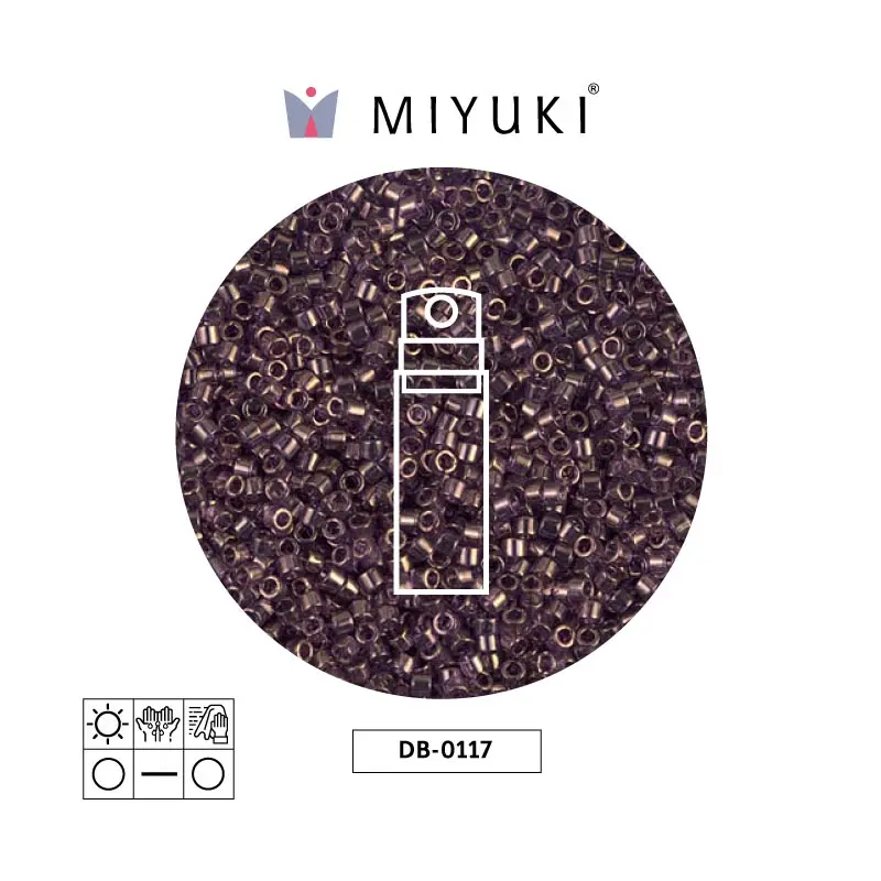 Miyuki delica 11/0 DB0117 morado dorado lusterr x 10g