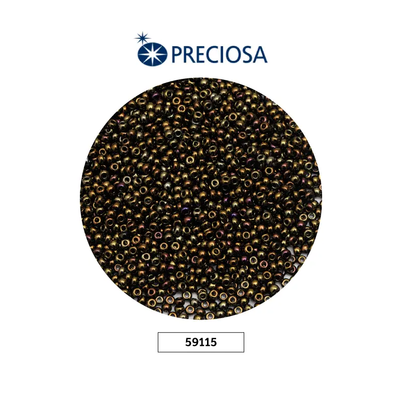 Mostacilla checa preciosa 2mm 59155 irizado x 500g