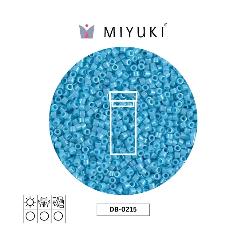 Miyuki delica 11/0 DB0215 op sky blue luster x 3g