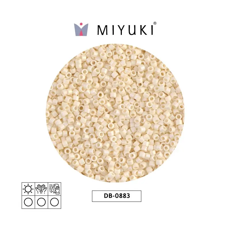 Miyuki delica 11/0 DB0883 mate opaco crema AB x 50g