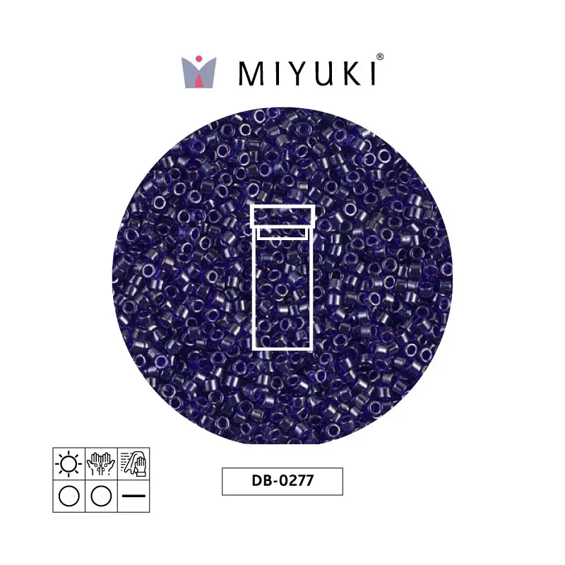 Miyuki delica 11/0 DB0277 transparente azul lusterr x 3g