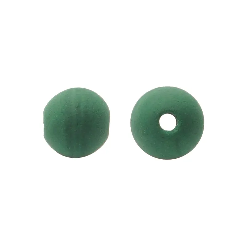 Bola neopreno lisa 8mm verde x 12 unds