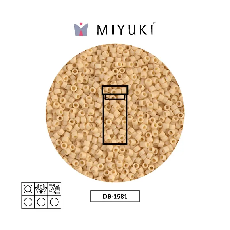 Miyuki delica 11/0 DB1581 mate opaco crema x 3g