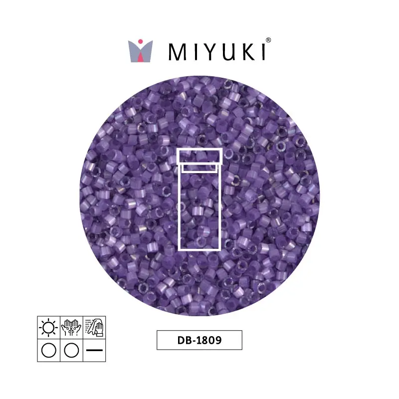 Miyuki delica 11/0 DB1809 lila satinado x 3g