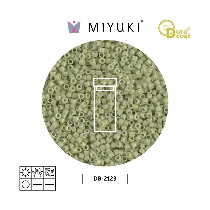 Miyuki delica 11/0 DB2123 opaque fennel duracoat x 3g