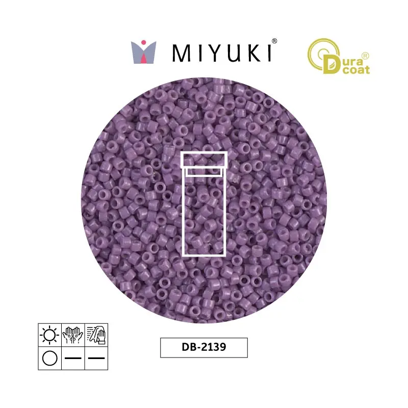 Miyuki delica 11/0 DB2139 opaco oscuro orchid x 3gr